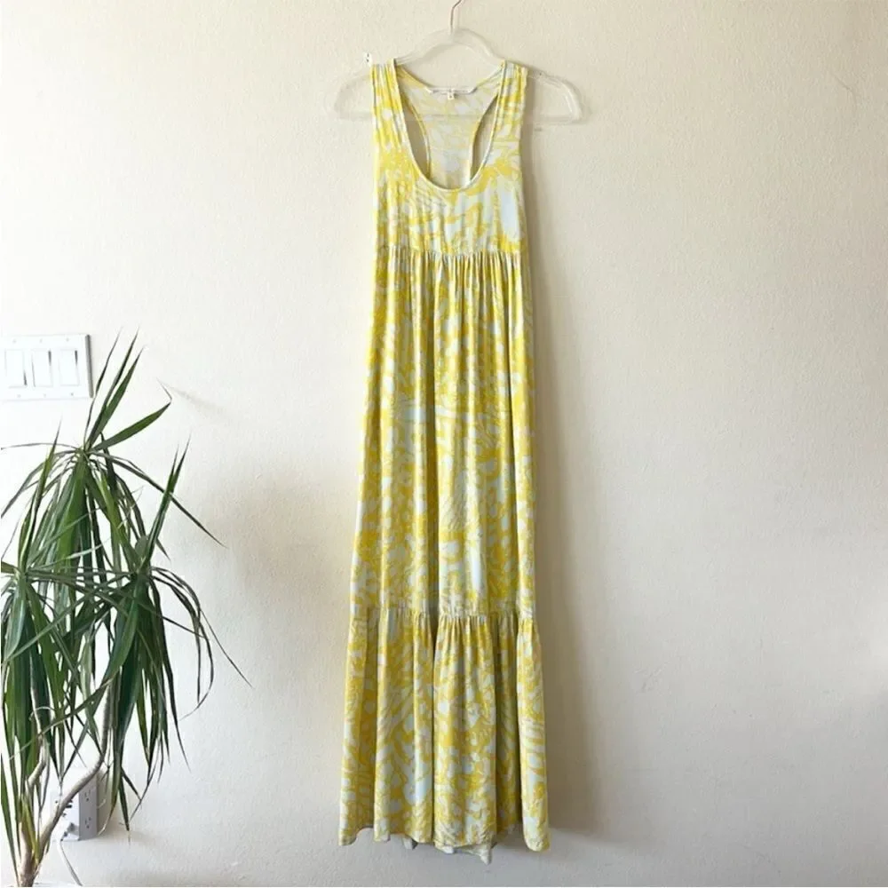 Rachel Rachel Roy Yellow Print Maxi Dress